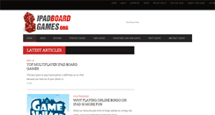 Desktop Screenshot of ipadboardgames.org